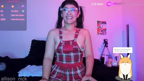 allison  online show from December 12, 11:25 pm