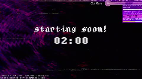 Aurora  Aura online show from January 25, 2:37 am