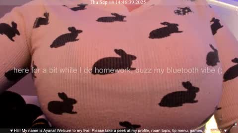 Ayana Delatorre online show from September 18, 9:46 pm