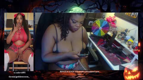 Goddess Cocoa online show from October 15, 9:01 am