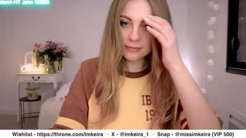 ImKeira online show from March 3, 7:35 pm