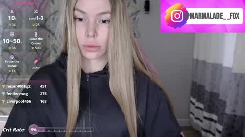 Marmalade Fox online show from April 13, 10:54 pm