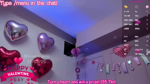 SaraAvila  online show from February 16, 12:10 pm