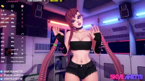 SkyeAnette online show from September 19, 1:15 am