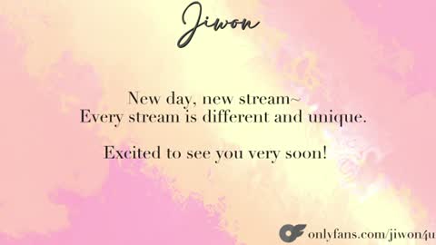J i w o n   online show from July 7, 8:55 pm