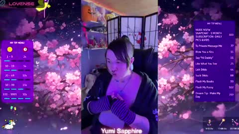 Yumi Sapphire online show from April 21, 8:38 pm