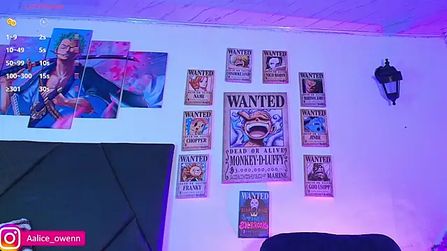 Aliceowenn online show from November 8, 9:09 pm