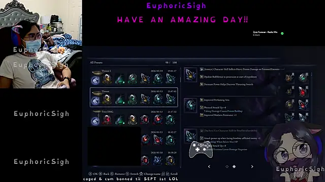 EuphoricSigh online show from June 4, 10:36 pm
