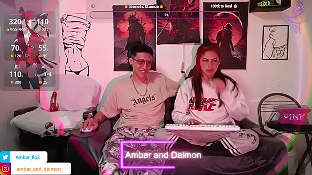 Ambar and daimon  online show from September 24, 6:34 am