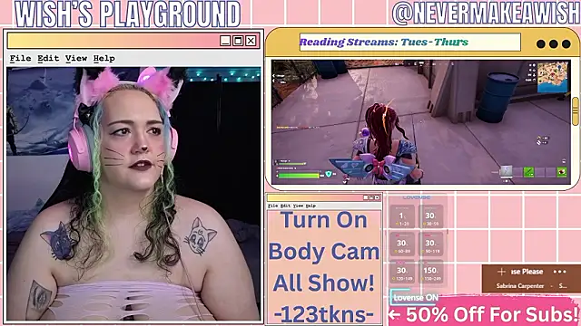 nevermakeawish online show from February 24, 4:27 pm