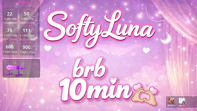 Softy Luna online show from May 17, 10:36 am