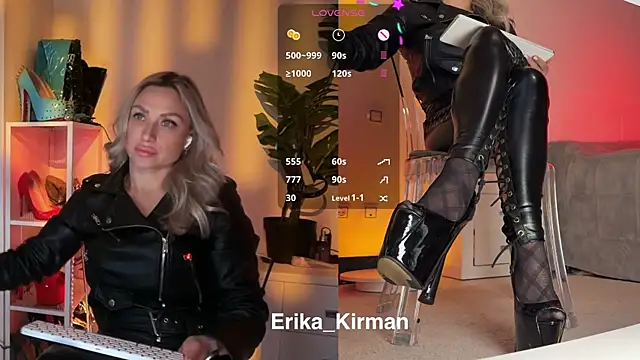 Erika Kirman online show from March 30, 2:05 pm