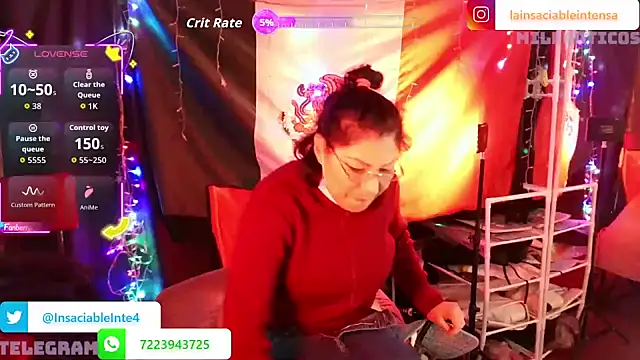 LaInsaciableIntensa online show from November 30, 11:09 pm